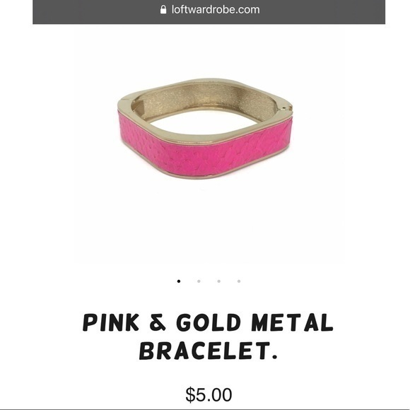 🍒PINK & GOLD METAL BRACELET. - Picture 5 of 5